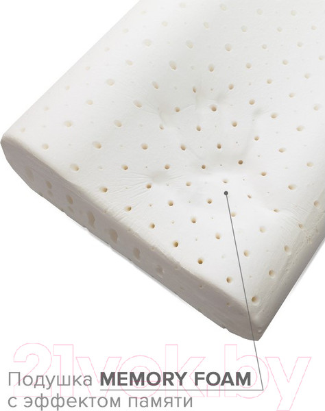 Изображение товара Анатомическая подушка Ambesonne С валиком 60x40 / plortorb-01