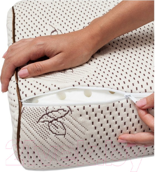 Изображение товара Ортопедическая подушка Ambesonne С валиком 60x40 / plortorc-01