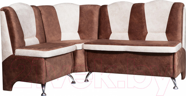 Изображение товара Уголок кухонный мягкий Анмикс Ладога 5 левый (велюр фартуна 106/фартуна 101)