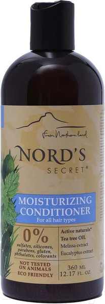 Изображение товара Кондиционер для волос Nord's Secret Мелисса и масло Чайного дерева Увлажняющий (360мл)