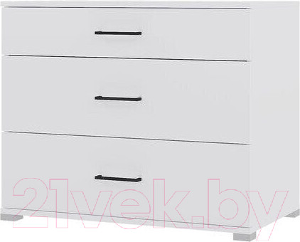 Изображение товара Комод Горизонт Мебель Victor (белый)