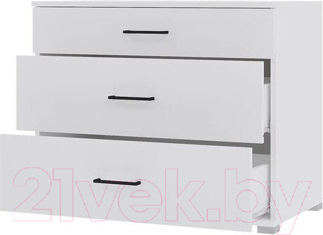 Изображение товара Комод Горизонт Мебель Victor (белый)