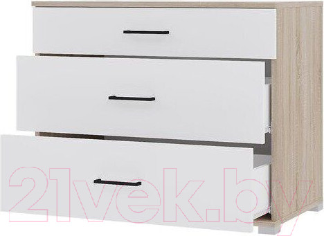 Изображение товара Комод Горизонт Мебель Victor (дуб сонома/белый)
