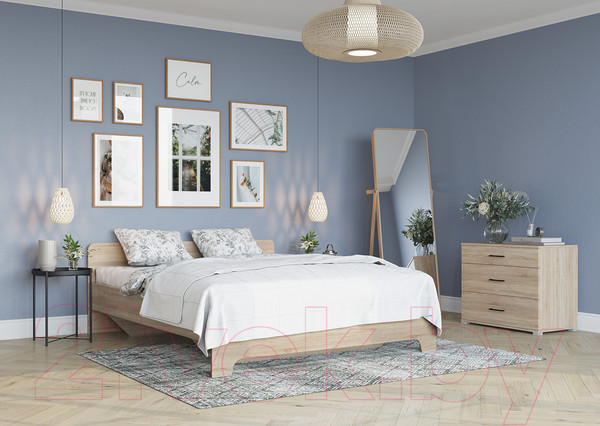 Изображение товара Комод Горизонт Мебель Victor (дуб сонома)