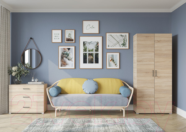 Изображение товара Комод Горизонт Мебель Victor (дуб сонома)