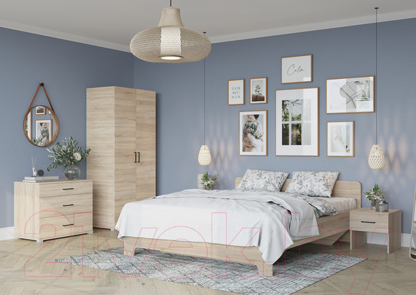 Изображение товара Комод Горизонт Мебель Victor (дуб сонома)