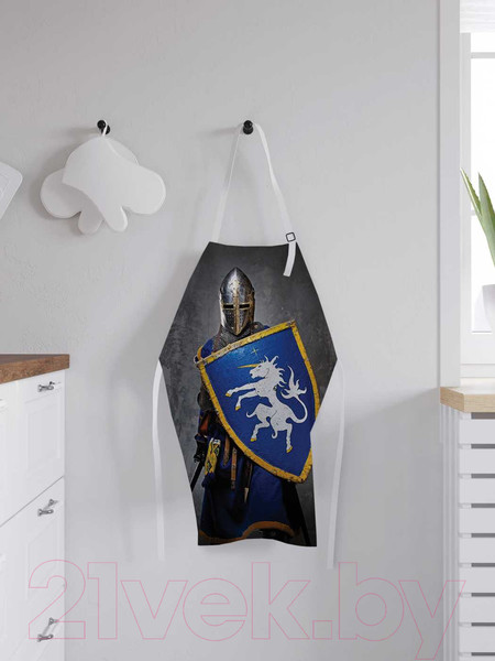 Изображение товара Кухонный фартук JoyArty Бронированный рыцарь / ap-9478