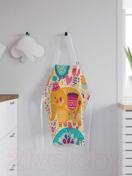 Изображение товара Кухонный фартук JoyArty Слон на прогулке / ap-12622