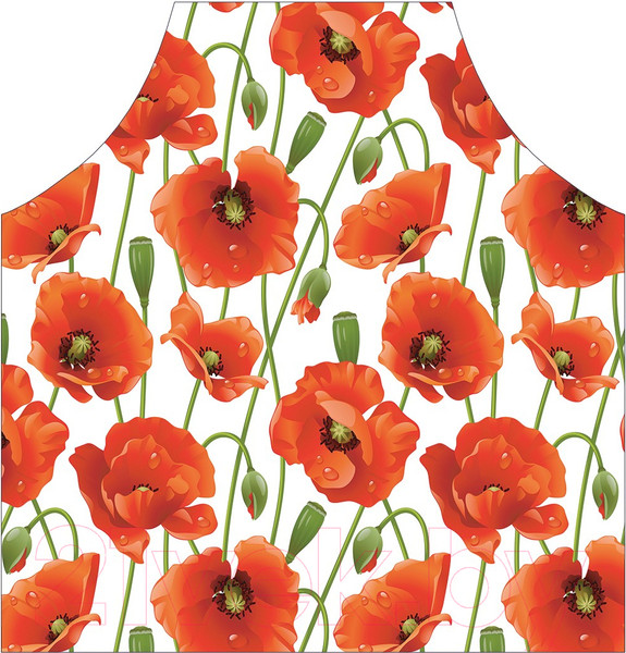 Изображение товара Кухонный фартук JoyArty Бескрайние маки / ap-11900