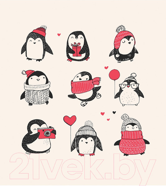 Изображение товара Мешок для обуви JoyArty Выбери своего пингвина / bpa_290618