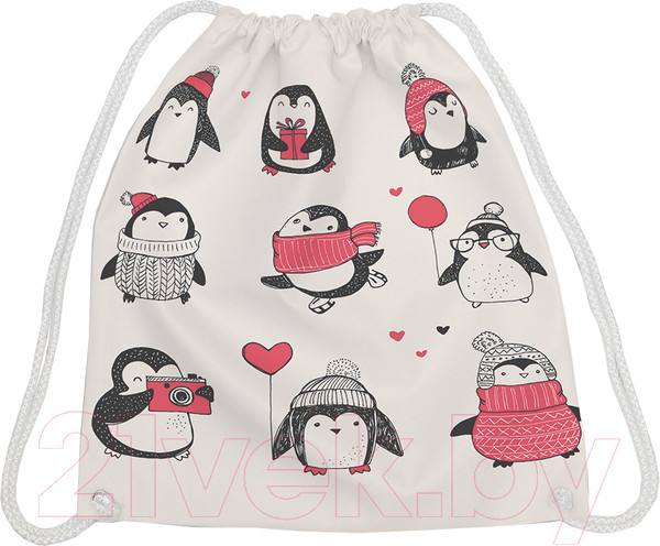 Изображение товара Мешок для обуви JoyArty Выбери своего пингвина / bpa_290618