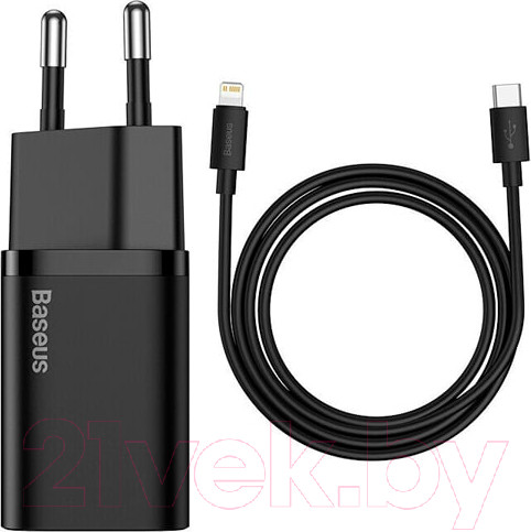 Изображение товара Зарядное устройство сетевое Baseus Super Si 1C Sets 20W / TZCCSUP-B01 (черный)