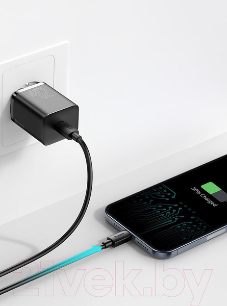 Изображение товара Зарядное устройство сетевое Baseus Super Si 1C Sets 20W / TZCCSUP-B01 (черный)