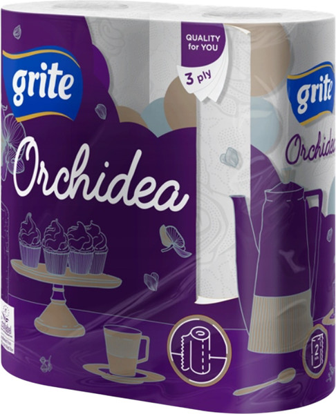 Изображение товара Бумажные полотенца Grite Orchidea Gold (2рул)