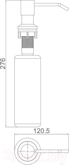 Изображение товара Мойка кухонная со смесителем БелЭворс Styl L + смеситель W4998-4-22 + дозатор L405F (черный)