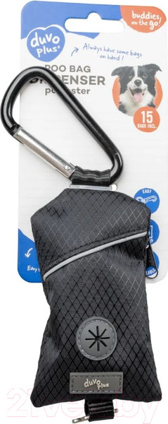 Изображение товара Держатель для гигиенических пакетов Duvo Plus 12928/DV (черный)