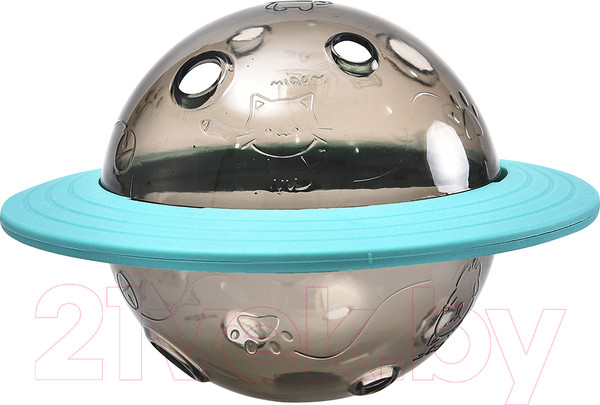 Изображение товара Игрушка для собак Duvo Plus Мяч для лакомств / 13134/DV (серый/бирюзовый)