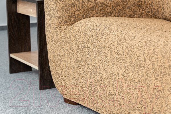 Изображение товара Комплект чехлов Софатэкс Люкс КПО-6 Венеция без оборки (кофе с молоком)