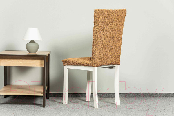 Изображение товара Комплект чехлов Софатэкс КПС-12 Венеция без оборки (кофе с молоком)