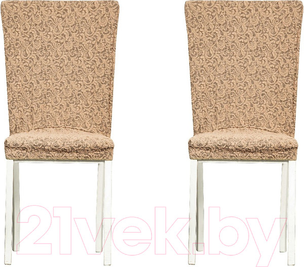 Изображение товара Комплект чехлов Софатэкс КПС-12 Венеция без оборки / 01074 (капучино)