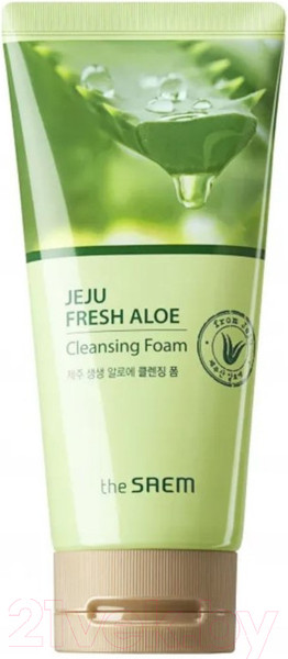 Изображение товара Пенка для умывания The Saem Jeju Fresh Aloe Cleansing Foam (150мл)