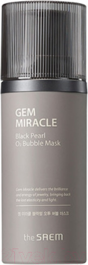Изображение товара Маска для лица кремовая The Saem Gem Miracle Black Pearl O2 Bubble Mask (105мл)