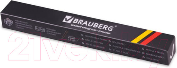 Изображение товара Ручка шариковая Brauberg Perfect Black / 141416 (синий)