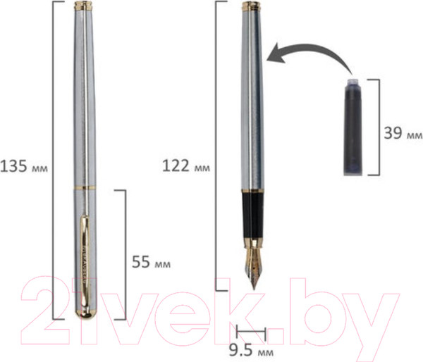 Изображение товара Ручка перьевая Brauberg Maestro / 143469 (синий)