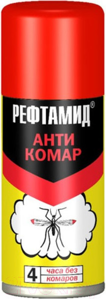 Изображение товара Аэрозоль от насекомых Рефтамид От комаров и мошек (100мл)