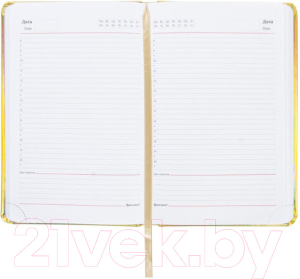 Изображение товара Ежедневник Brauberg Holiday / 111673 (золото)