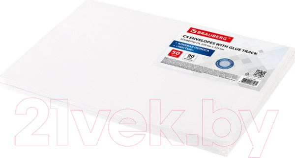 Изображение товара Набор конвертов почтовых Brauberg 112176 (50шт)