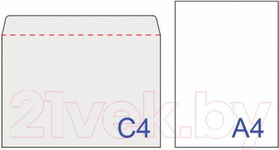 Изображение товара Набор конвертов почтовых Brauberg Куда-Кому / 112180 (50шт)