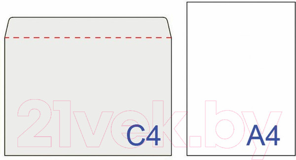 Изображение товара Набор конвертов почтовых Brauberg Куда-Кому / 112183 (50шт)