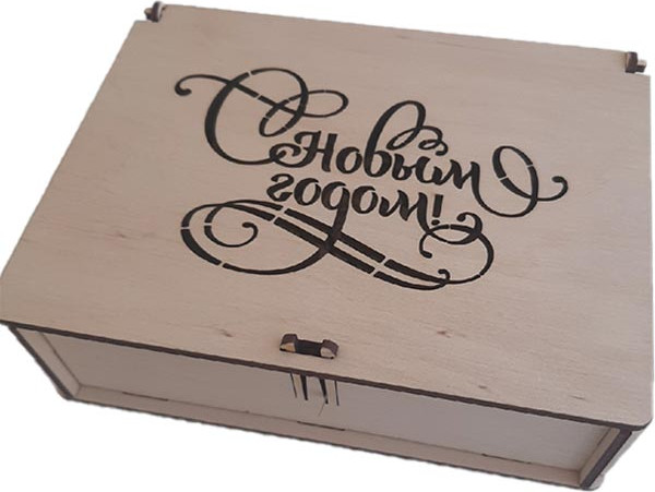 Изображение товара Декор Деревянный город Шкатулка с Новым годом / 340