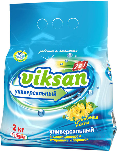 Изображение товара Стиральный порошок Viksan Автомат с кондиционером 2-в-1 (2кг)