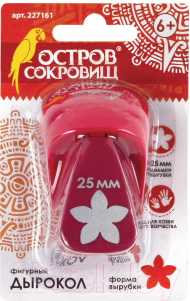 Изображение товара Фигурный дырокол Остров Сокровищ Цветок / 227161