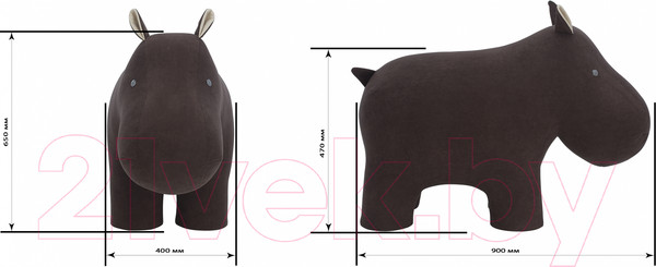 Изображение товара Пуф Импэкс Leset Hippo (Omega 19/Omega 02)