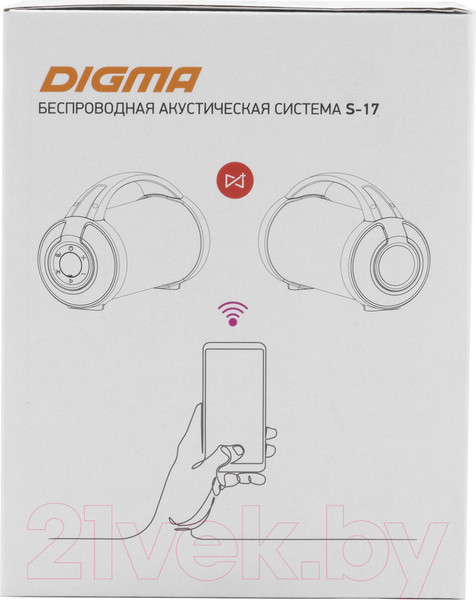 Изображение товара Портативная колонка Digma S-17 (черный)