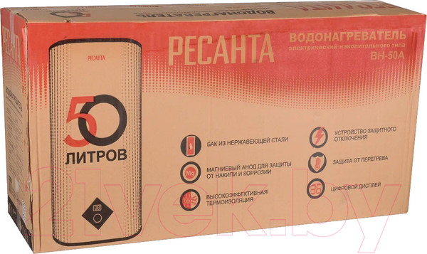 Изображение товара Накопительный водонагреватель Ресанта ВН-50А (74/5/14)