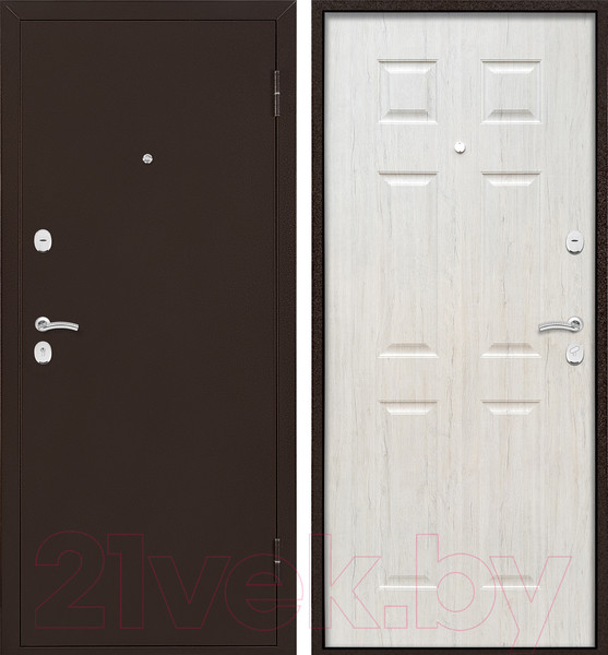 Изображение товара Входная дверь Промет Орион Марс 4 96x205 (правая, дуб пикар/антик медь)