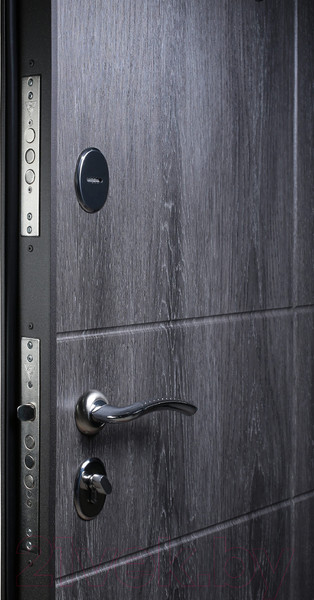 Изображение товара Входная дверь Промет Марс 6 96x205 (правая, Mocco ПФ-022/шале графит)