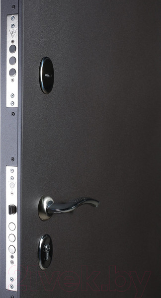 Изображение товара Входная дверь Промет Марс 6 96x205 (правая, Mocco ПФ-022/шале графит)