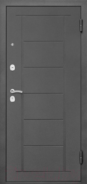 Изображение товара Входная дверь Промет Марс 12 86x205 (правая, антрацит рефлект/ларче)