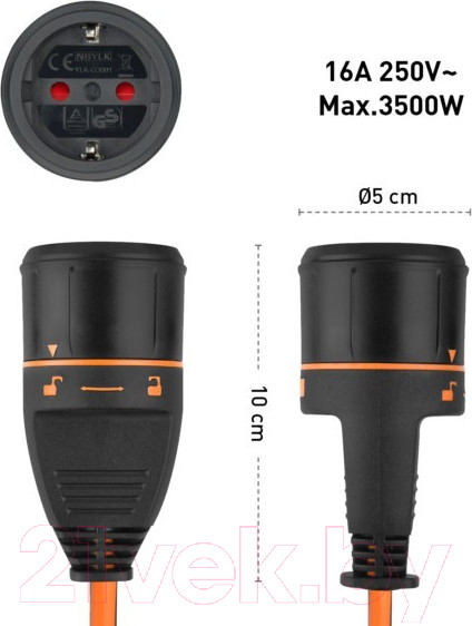 Изображение товара Удлинитель на катушке Electraline 49248 (40м)
