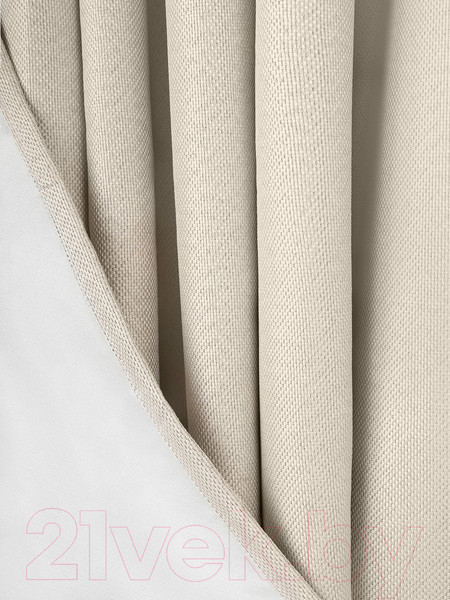 Изображение товара Комплект штор Soft Lines Рогожка димаут 2226-2 (250x270, молочный)
