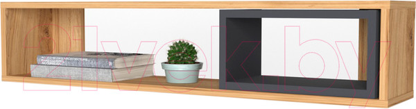 Изображение товара Полка MySTAR Инсар 117.05 (дуб навара/графит)