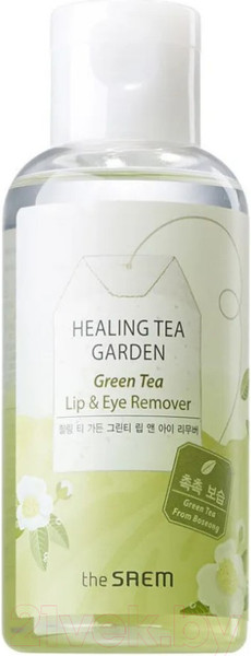 Изображение товара Лосьон для снятия макияжа The Saem Healing Tea Garden Green Tea Lip & Eye Remover (150мл)