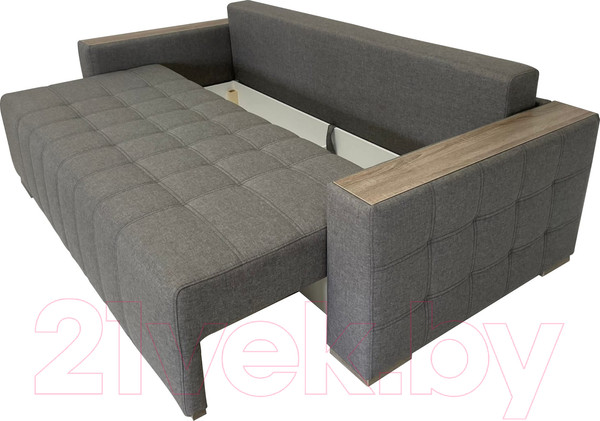 Изображение товара Диван ФорестДекоГрупп Милан 2 (Lux 05, рогожка светло-серый)