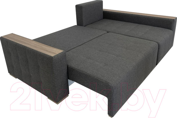 Изображение товара Диван угловой ФорестДекоГрупп Милан 2 левый (Lux 06, рогожка пыльно-серый)