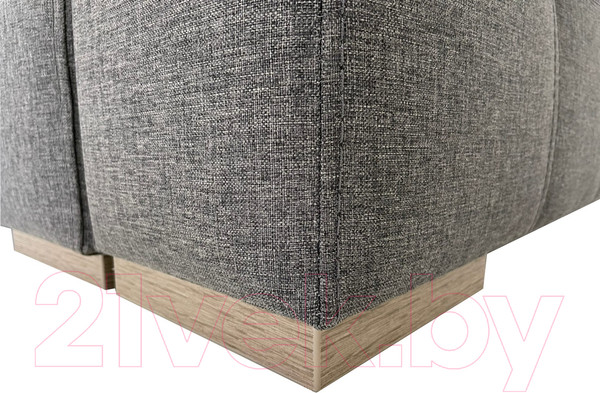 Изображение товара Диван угловой ФорестДекоГрупп Милан 2 левый (Lux 06, рогожка пыльно-серый)